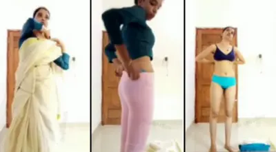 Beautiful Girl Nude Dress Change Self Recorded for Lover