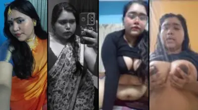 Bengali Horny Babe Teasing Pressing Licking Boobs