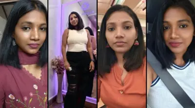 Sexy Mallu Babe Pressing Boobs In Doggy